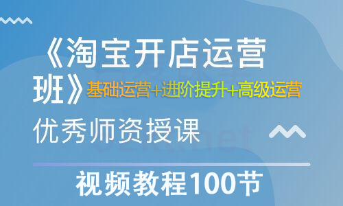 淘宝开店营运视频教程100节从基础运营+进阶提升+高级运营-一课资源
