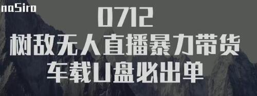 树敌‮习研‬社抖音无人直播暴力带货车载U盘必出单，单号单日产出300纯利润-一课资源