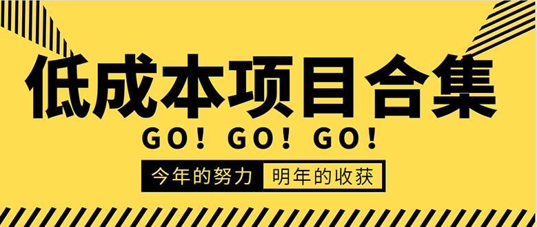 低成本零成本项目合集：赚钱快的慢的、暴利的，线上线下的，价值万元资料-一课资源