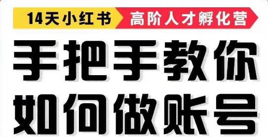 手把手教做小红书帐号，一篇笔记涨粉10000，月入十万的博主秘笈-一课资源