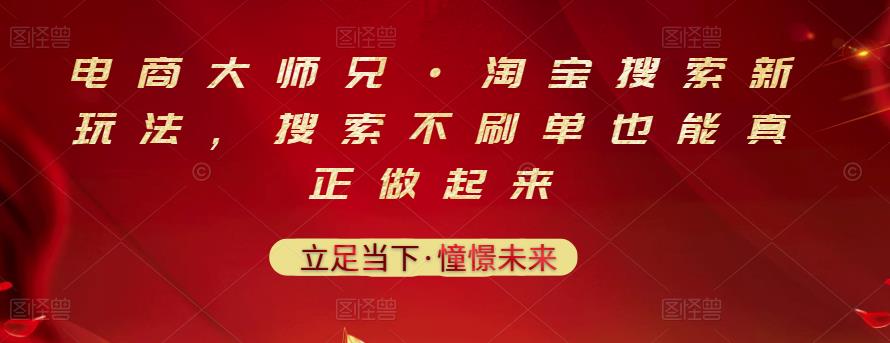 电商大师兄·淘宝搜索新玩法，搜索不刷单也能真正做起来-一课资源