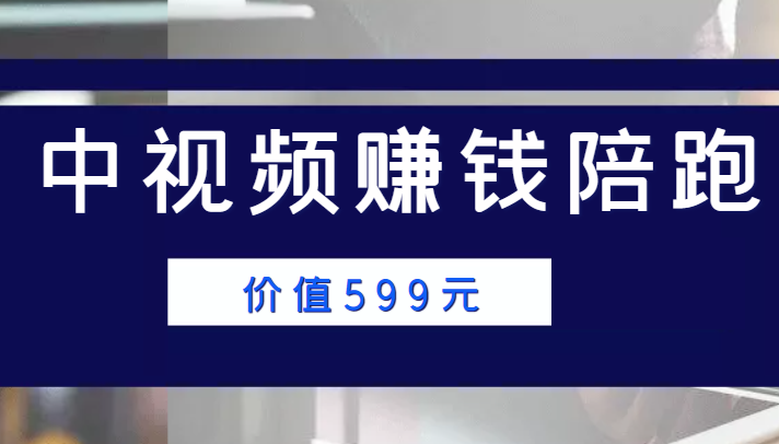 中视频赚钱陪跑，卖中视频账户赚钱收益陪跑项目（价值599元）-一课资源