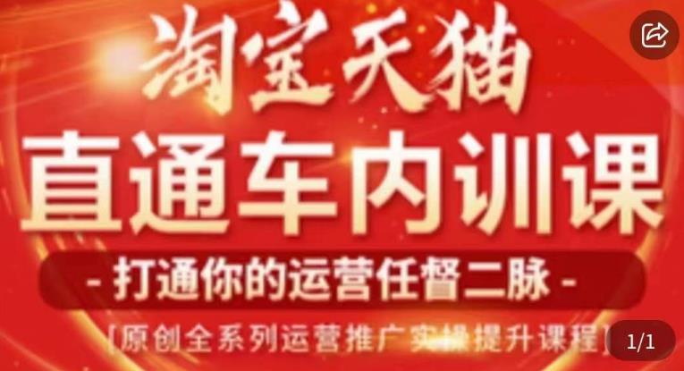 天问电商·2023淘宝天猫直通车内训课，零基础学起直通车运营实操课程-一课资源