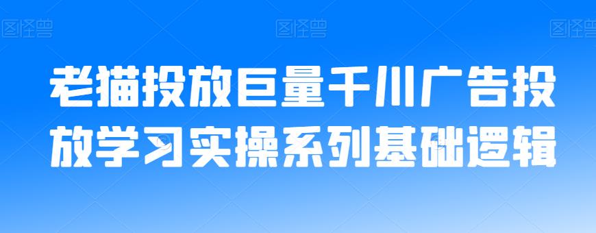 老猫投放巨量千川广告投放学习实操系列基础逻辑-一课资源