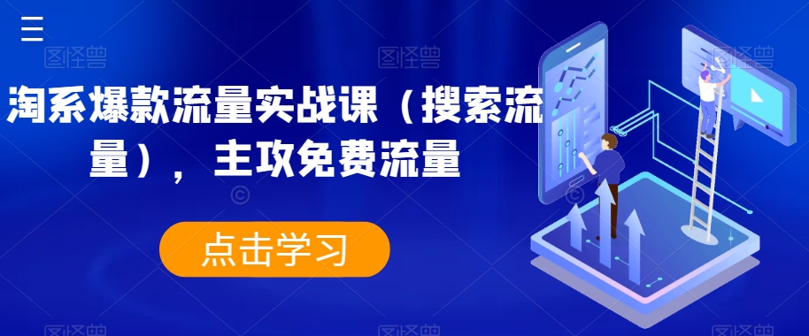 淘系爆款流量实战课（搜索流量），主攻免费流量-一课资源