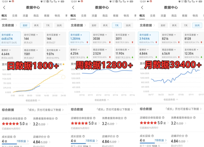 拼多多虚拟电商训练营月入30000+你也行，暴利稳定长久，副业首选-一课资源