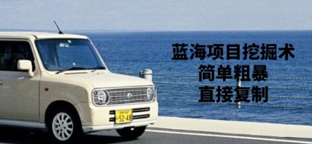 蓝海项目挖掘术，简单粗暴，直接复制-一课资源