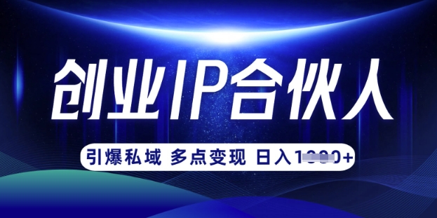 云帆·创业ip合伙人打造3.0，从0到1教你做网创，实现月入过W-一课资源